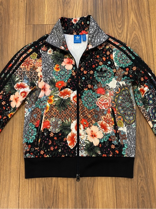 adidas Jackets & Blazers - Adidas Originals Floral Paisley Track Jacket Full Zip Women’s Size S